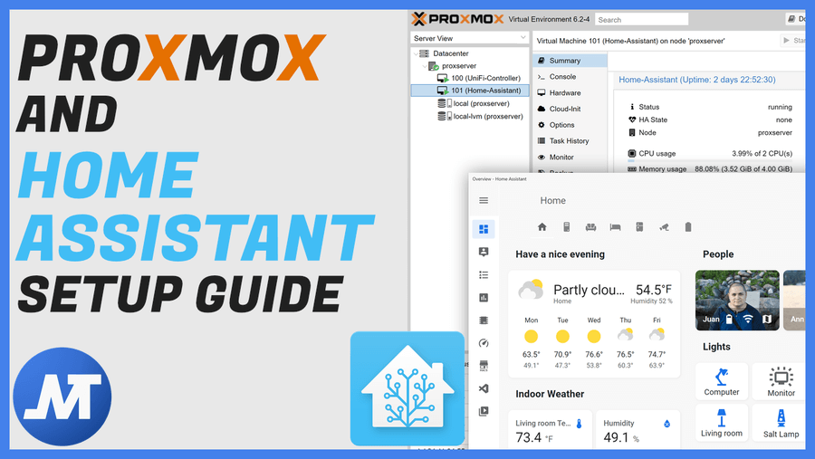 Install proxmox and virtualize home assistant juanmtech